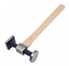 Čekić za limare sa jednim okruglim i jednim kockastim reljefnim vrhom ASTA